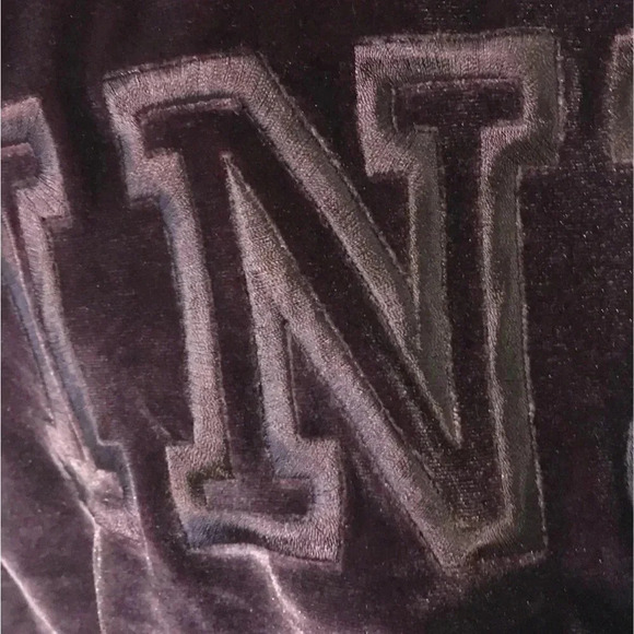 VS PINK velour short sleeve top X-small like new - Picture 6 of 6